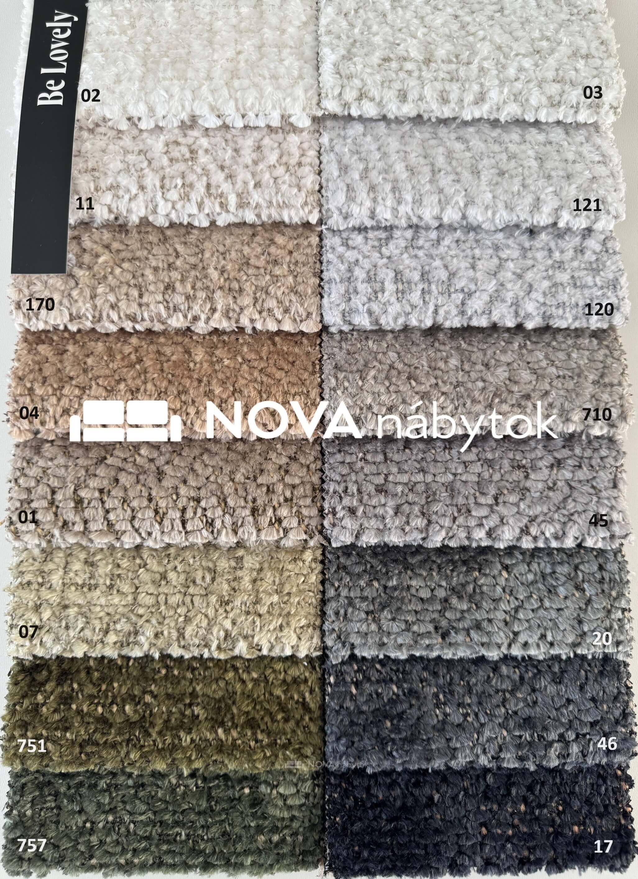 Be Lovely potahová látka Nábytek NOVA